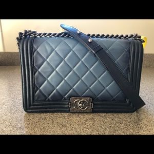 Authentic Chanel Boy Bag